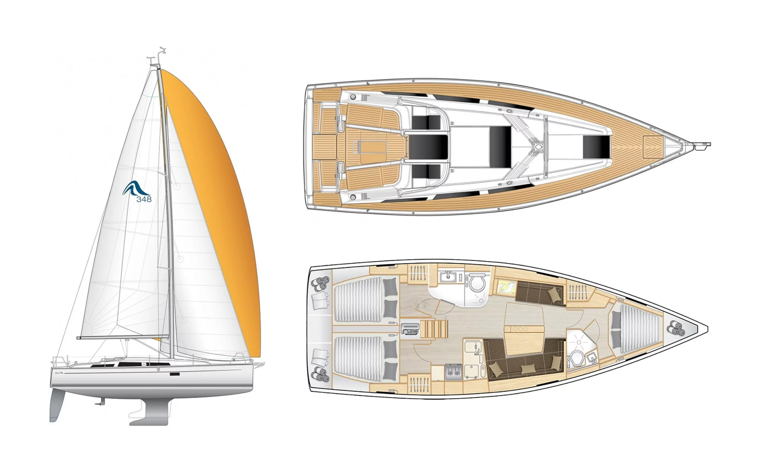 Hanse 418 - 3 cab. (Anyma)  - 1