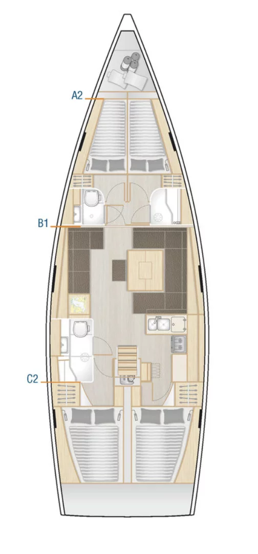 Hanse 458 (Meryl)  - 9