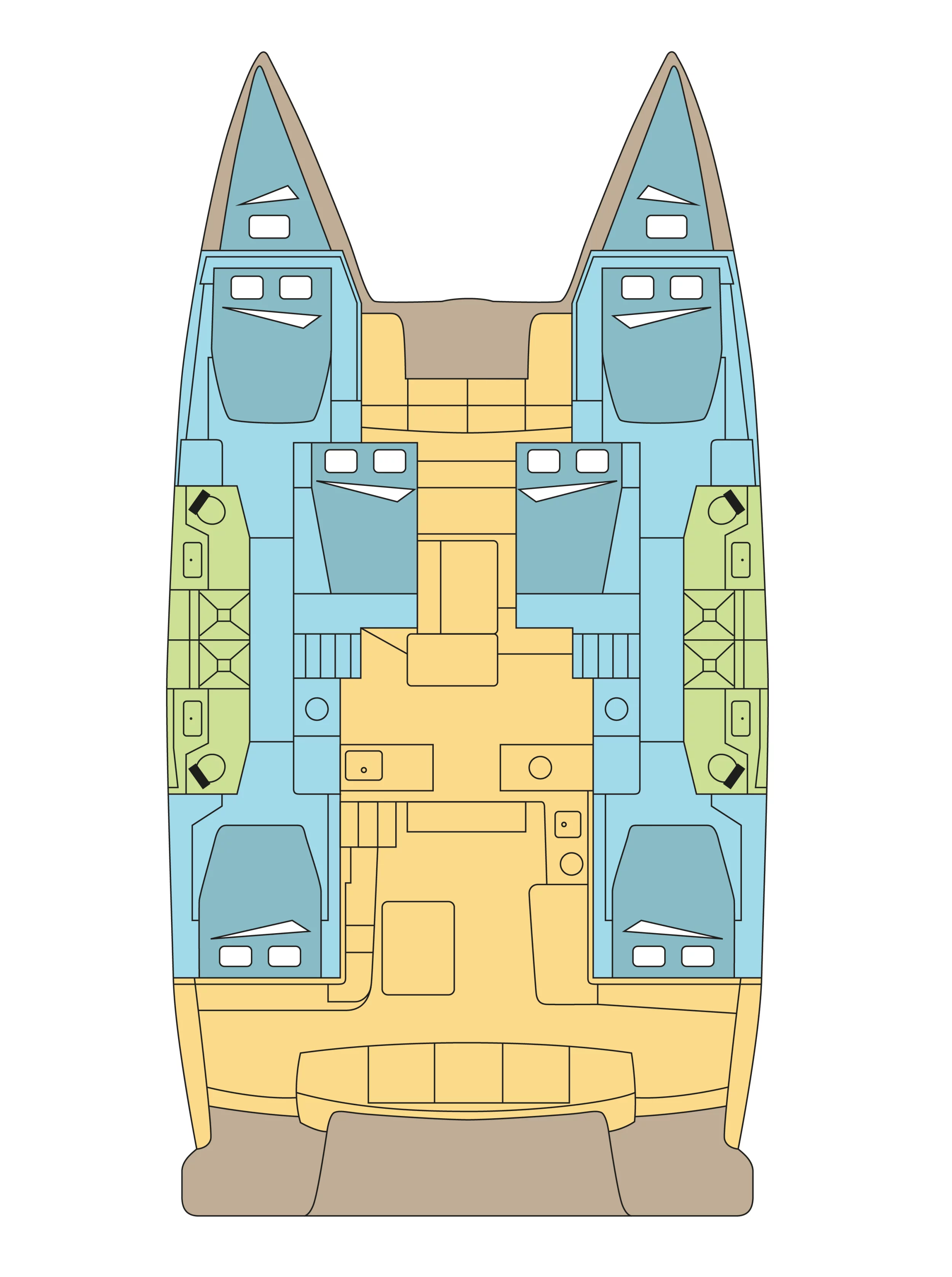 Lagoon 51 - 6 + 2 cab. (SEA BEAR)  - 1