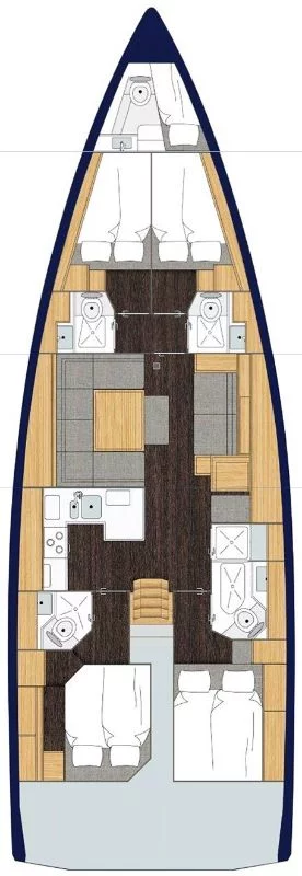 Bavaria C50 Style - 4 + 1 cab. (Moya One)  - 1