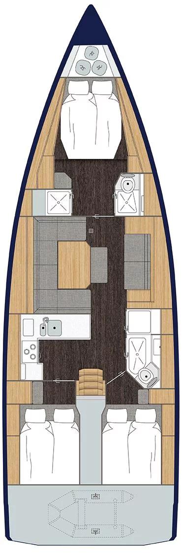 Bavaria C45 Style - 3 cab. (Sunny)  - 1