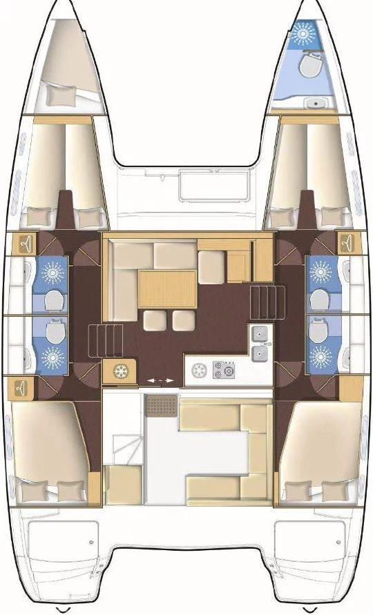 Lagoon 400 S2 - 4 + 2 cab. (Iris)  - 1