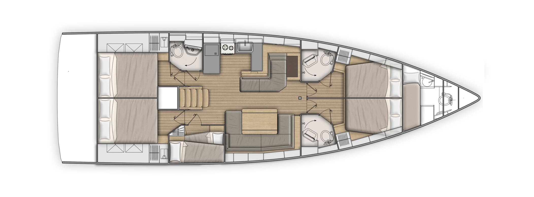 Oceanis 51.1 - 5 + 1 cab. — photo 3