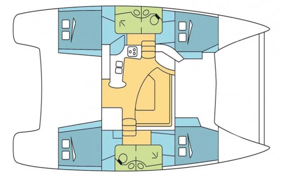 Lipari 41 - 4 + 2 cab. (Swing)  - 13