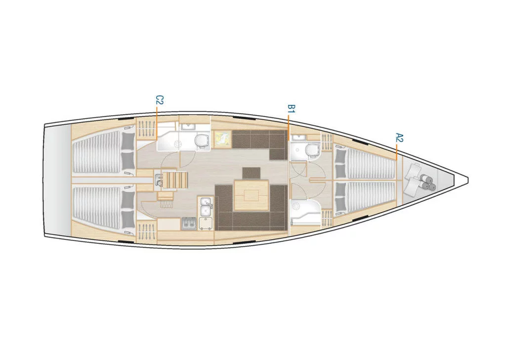 Hanse 458 (Avra)  - 1