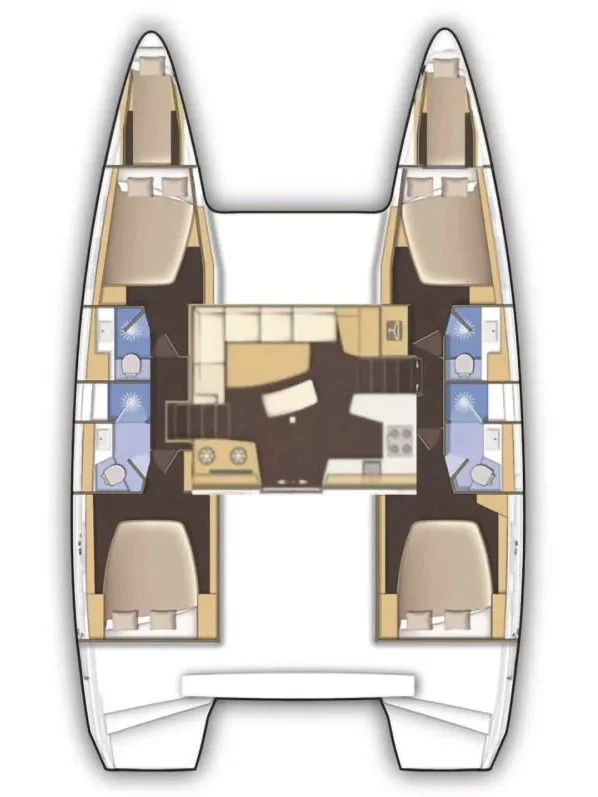 Lagoon 46 - 4 + 2 cab. (Aurora)  - 1