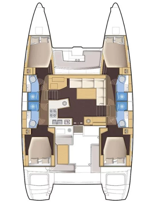 Lagoon 450 F - 4 + 2 cab. (Miriam)  - 1