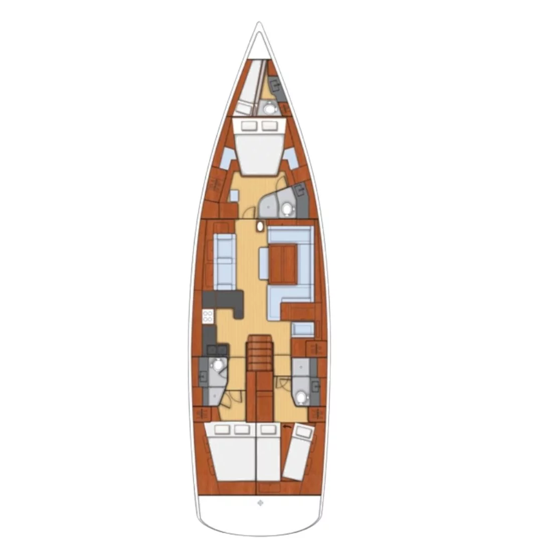 Oceanis 60 - 3 + 1 cab. (Infinity)  - 1