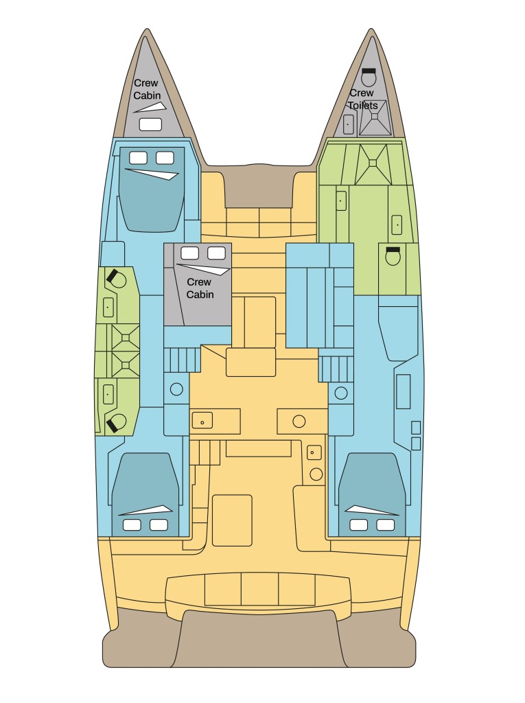 Photo #2 - Lagoon 51 OW - 4 + 1 cab. (CATWALK) in Trogir - 40240