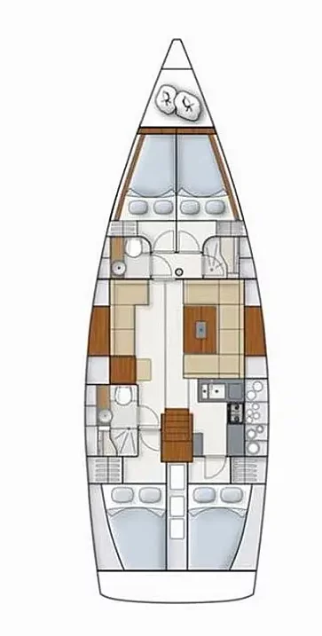Hanse 445 (Luna dei Mari)  - 1