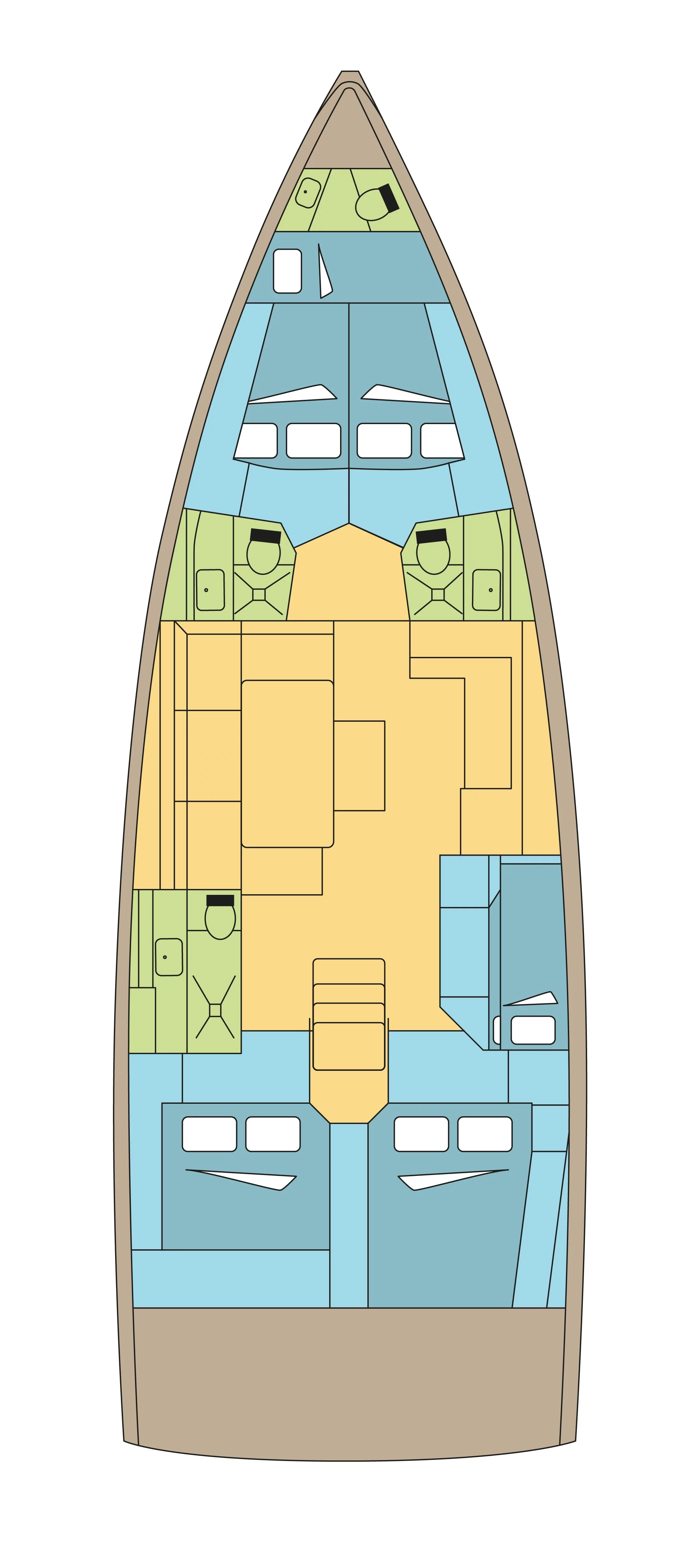 Dufour 470 - 5 + 1 cab. (CURIE)  - 1
