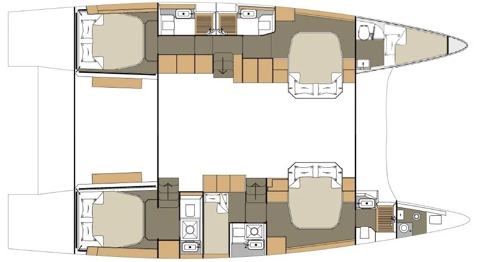Dufour 48 Catamaran - 5 + 1 cab. (Clo)  - 1
