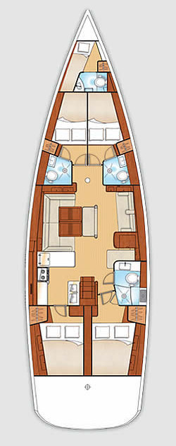 Photo #2 - Oceanis 54 - 4 + 1 cab. (Sirena De Oro) in Paleros - 40616