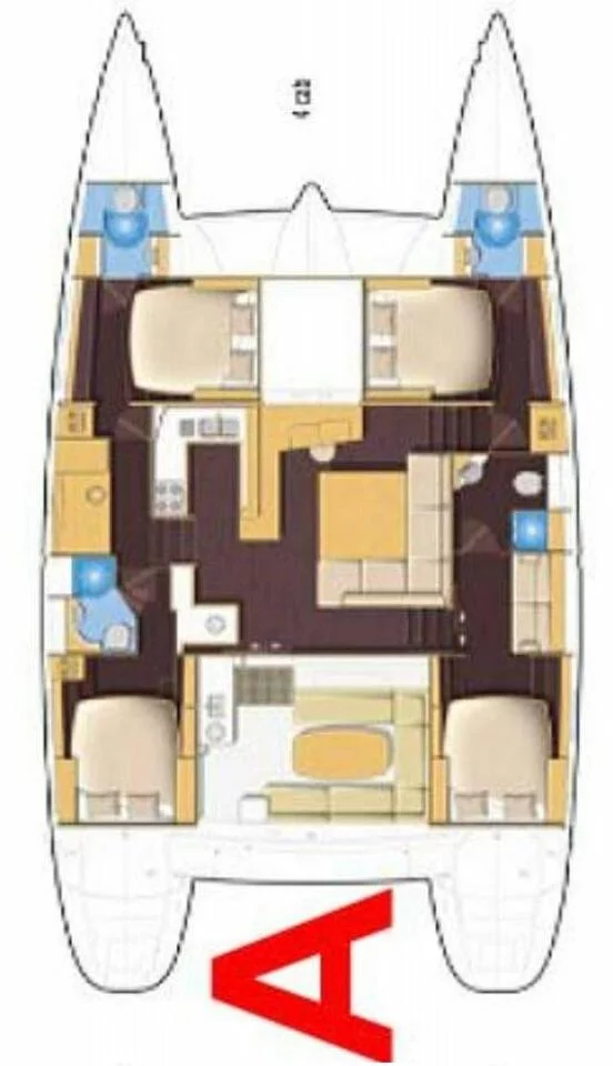 Lagoon 500 - 4 cab. (Bossa Nova 1)  - 1