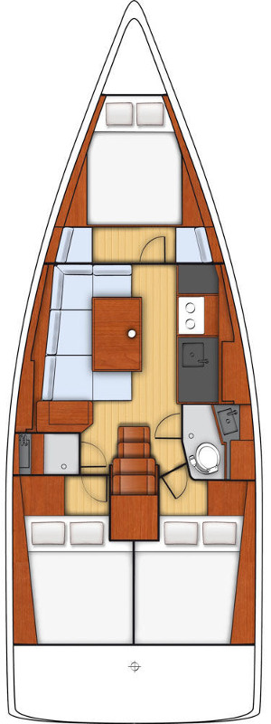 Photo #2 - Oceanis 38 - 3 cab. (Martine) in Trogir - 40707