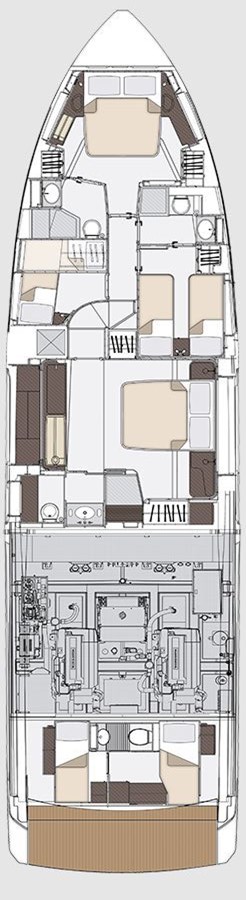 Photo #2 - Azimut 68 - 4 + 1 cab. (Pangea) in Podstrana - 40797