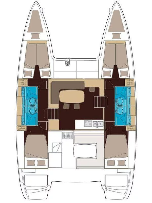 Lagoon 400 S2 - 4 + 2 cab. (Auster)  - 19