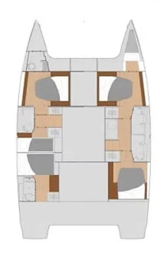 Fountaine Pajot Saona 47 Quintet - 5 + 1 cab. (Sun and Stars)  - 1