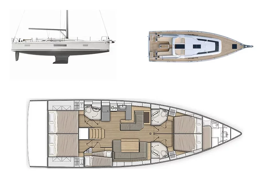 Oceanis 51.1 - 5 + 1 cab. (Promitheas)  - 1