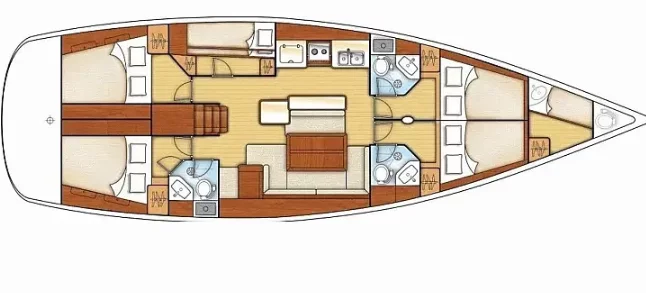 Oceanis 50 Family - 5 + 1 cab. (Seladon II)  - 8