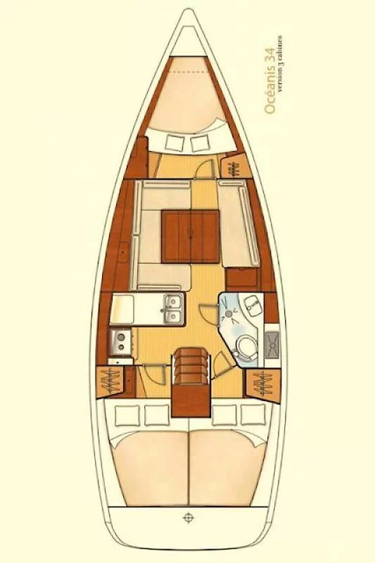 Oceanis 34 (Aquamarine)  - 1