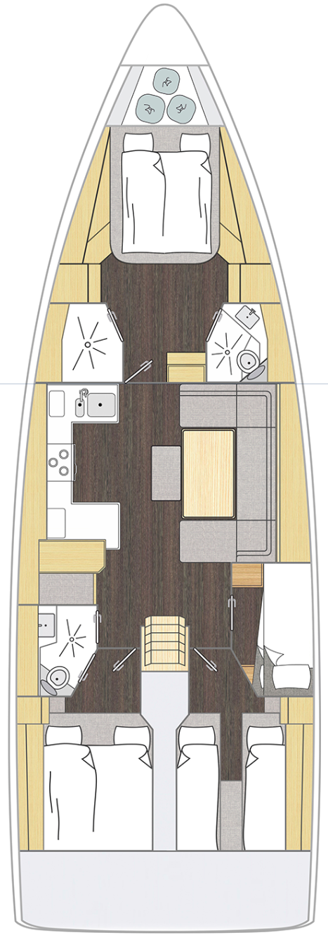 Bavaria C46 - 4 cab. — photo 32