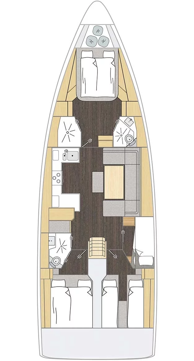 Bavaria C46 - 4 cab. (Art N)  - 1