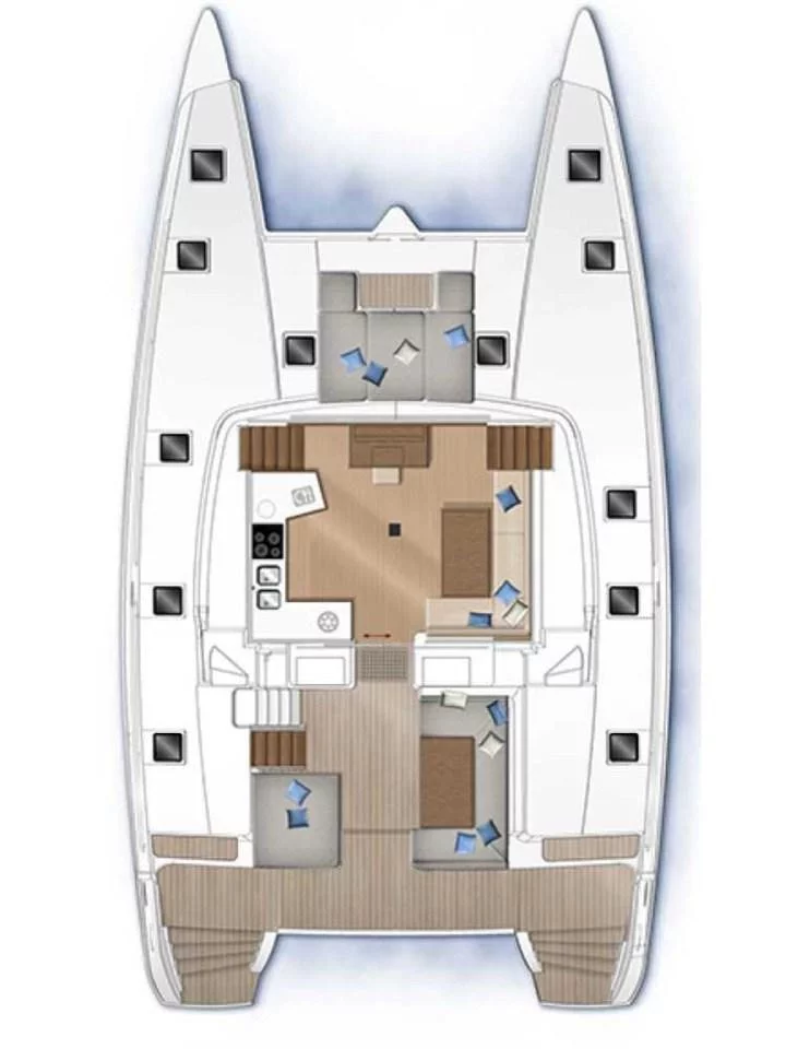 Lagoon 52 F - 4 + 2 cab. (Sealion)  - 2