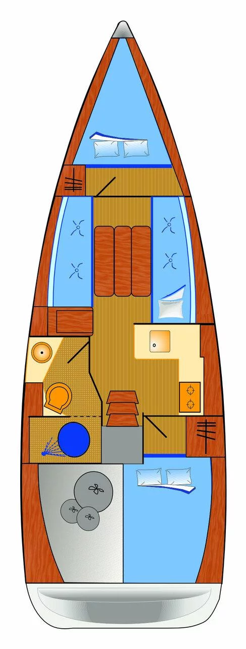 Sun Odyssey 349 - 2 cab. (Marie)  - 1