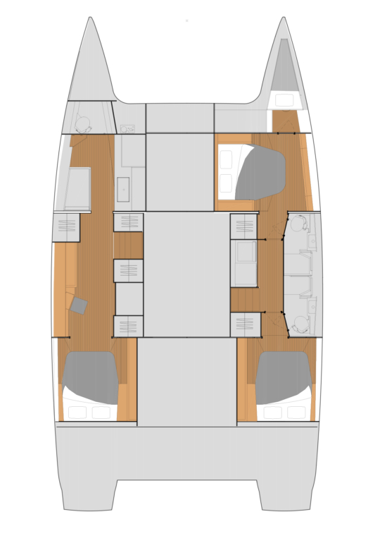 Photo #2 - Fountaine Pajot Tanna 47 Maestro - 3 cab. (Aquaphoria) en St. Thomas - 41327