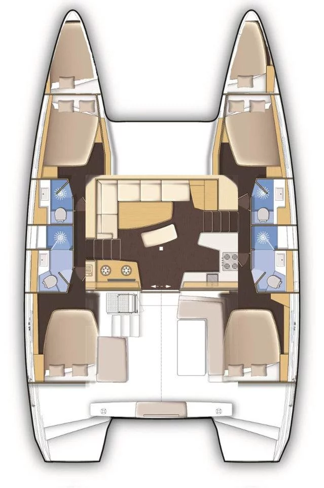 Lagoon 42 - 4 + 2 cab. (Beauty L)  - 1