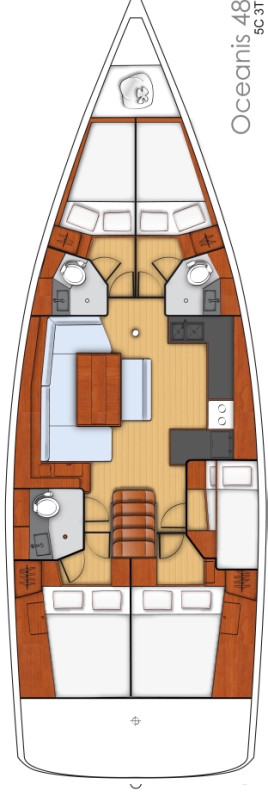 Photo #2 - Oceanis 48 - 5 cab. (Summer Dream) in Trogir - 41754