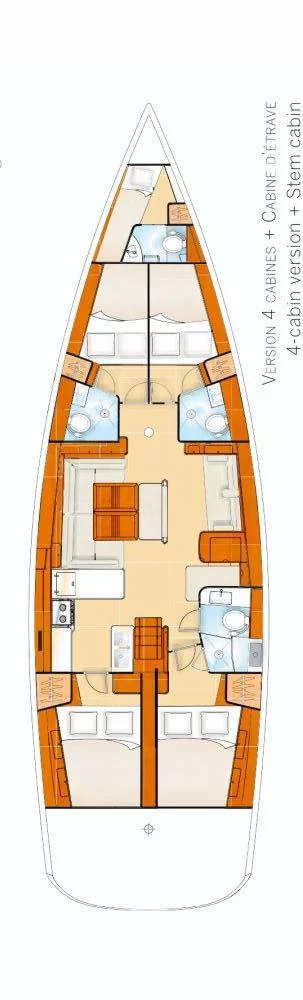 Oceanis 54 - 4 + 1 cab. (Captain John)  - 1