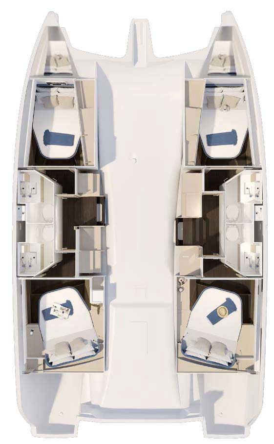 Photo #2 - Fountaine Pajot New 41 Quatuor 4 (Pepper) in Trogir - 41872
