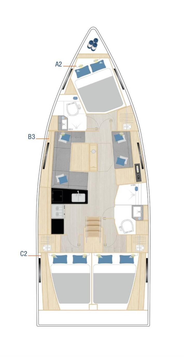 Photo #2 - Hanse 360 (Leeloo) en Sibenik - 41887