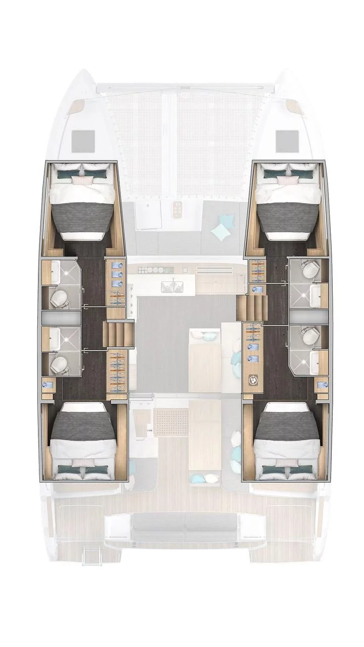 Lagoon 43 - 4 + 2 cab. (Active.Cruises)  - 1