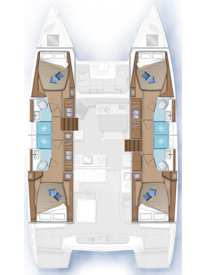 Photo #2 - Lagoon 46 - 4 + 2 cab. (Active Cruises) en Trogir - 42093
