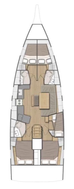 Oceanis 46.1 (Dancing Queen)  - 1