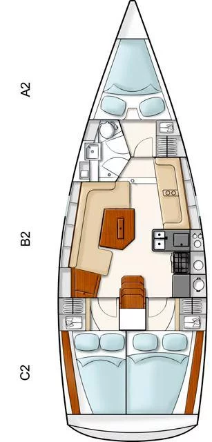 Hanse 350 - 3 cab. (Ivana)  - 1