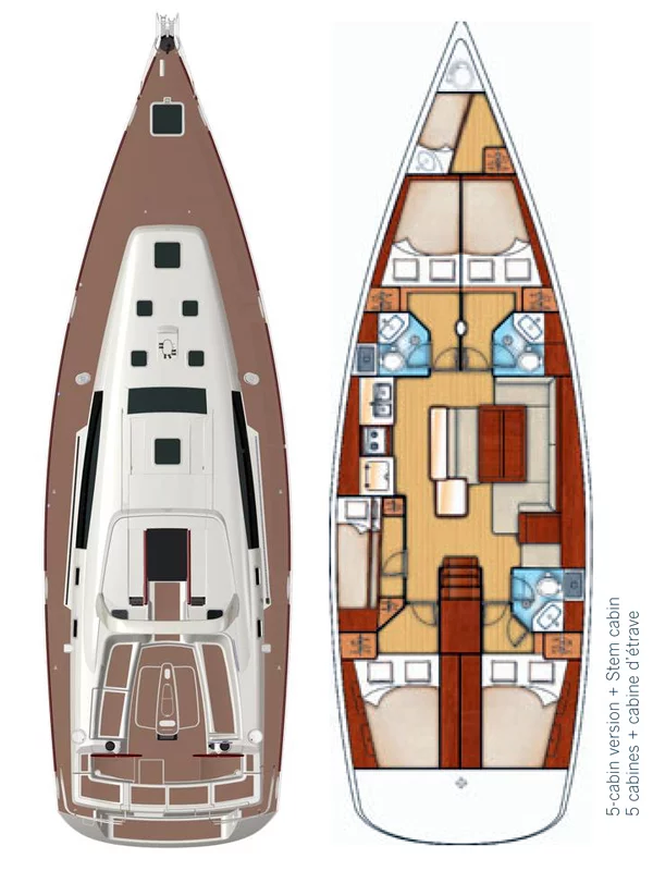 Oceanis 50 - 5 + 1 cab. (Pika II)  - 1