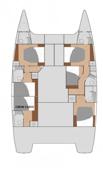Photo #2 - Fountaine Pajot Saba 50 Quintet - 5 + 1 cab. (Discover) en Plage de concombre - 42692