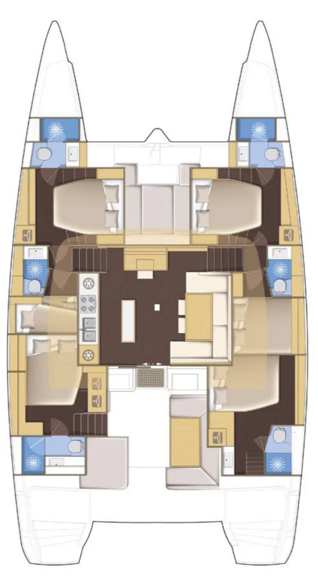 Lagoon 52 - 5 + 1 cab. (Ventana Al Mar)  - 1