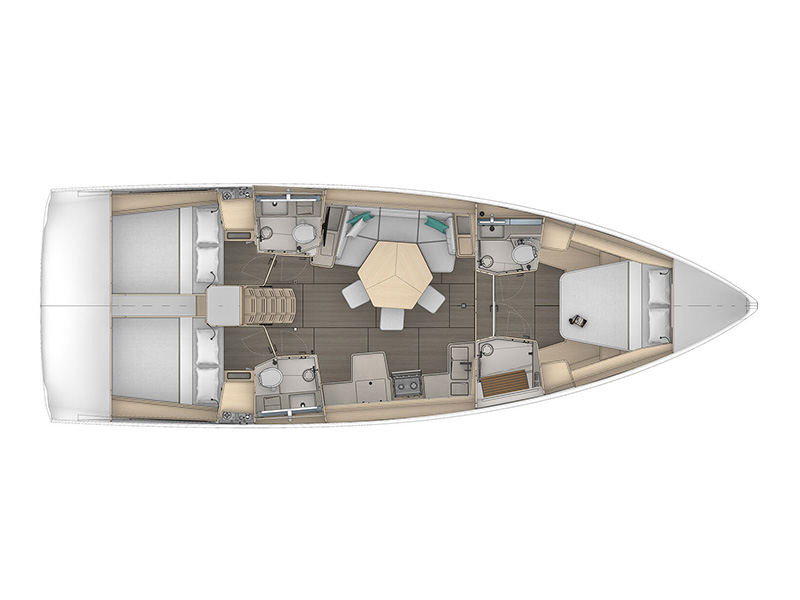 Dufour 44 - 3 cab. — photo 2