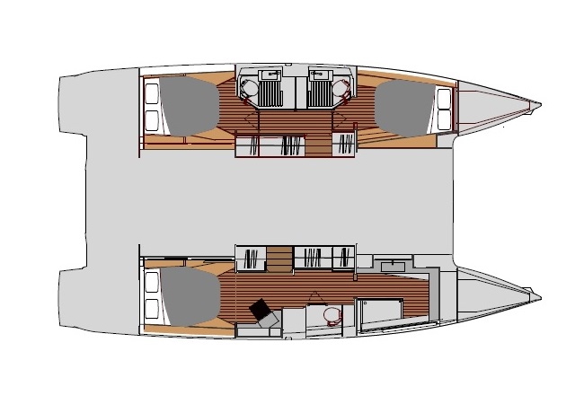 Photo #2 - Fountaine Pajot Astrea 42 - 3 + 1 cab. (Bôrev) en Marseillan - 43205