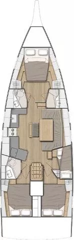 Oceanis 46.1 - 4 cab. (Entre Deux Poles)  - 1
