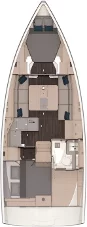 Dufour 37 - 2 cab. (Skyline)  - 1