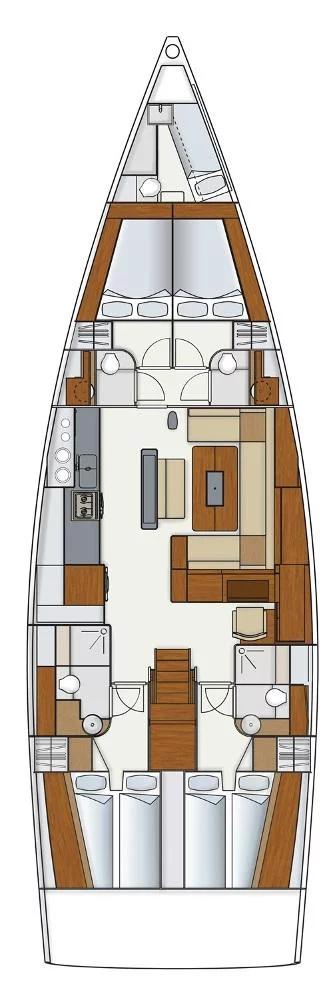 Hanse 575 - 4 + 1 cab. (Ifestos)  - 1