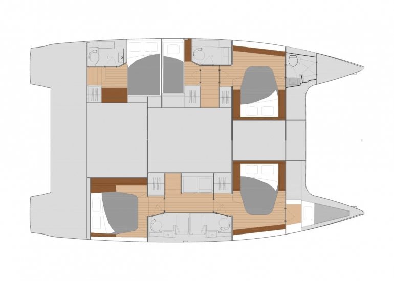 Fountaine Pajot Saona 47 Quintet - 5 + 1 cab. — photo 2