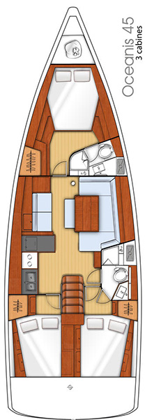 Photo #2 - Oceanis 45 - 3 cab. (Dianora) en Gocek - 44064