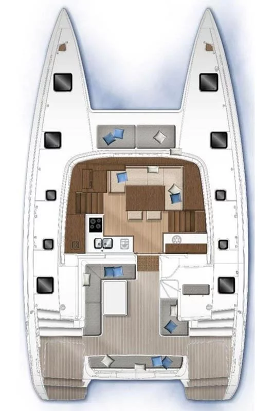 Lagoon 40 - 4 + 2 cab (Queen Marry II)  - 15